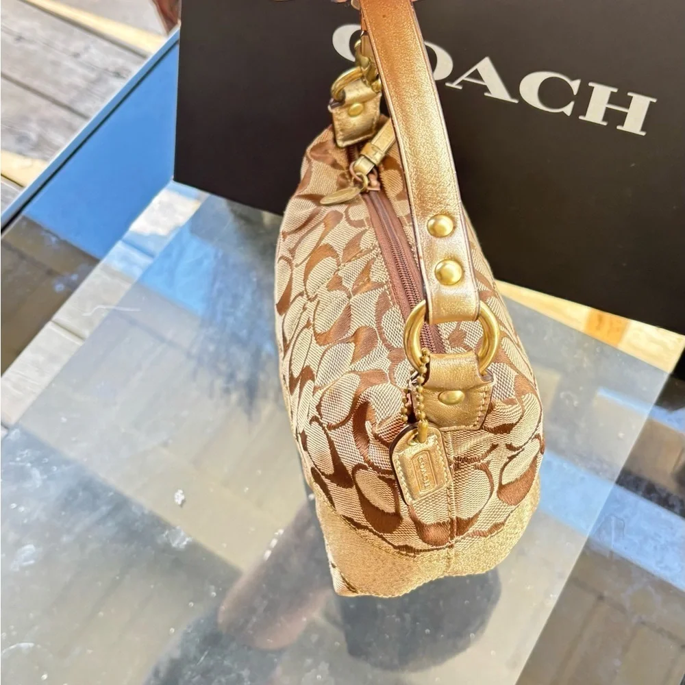Coach Brown and Tan Women's Vintage Bag